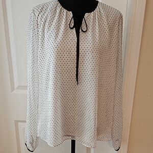WHBM Polka Dot Blouse